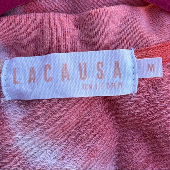 NWT LA CAUSA Tie Dye Matching Set in Grapefruit - Size Medium - Picture 6 of 10